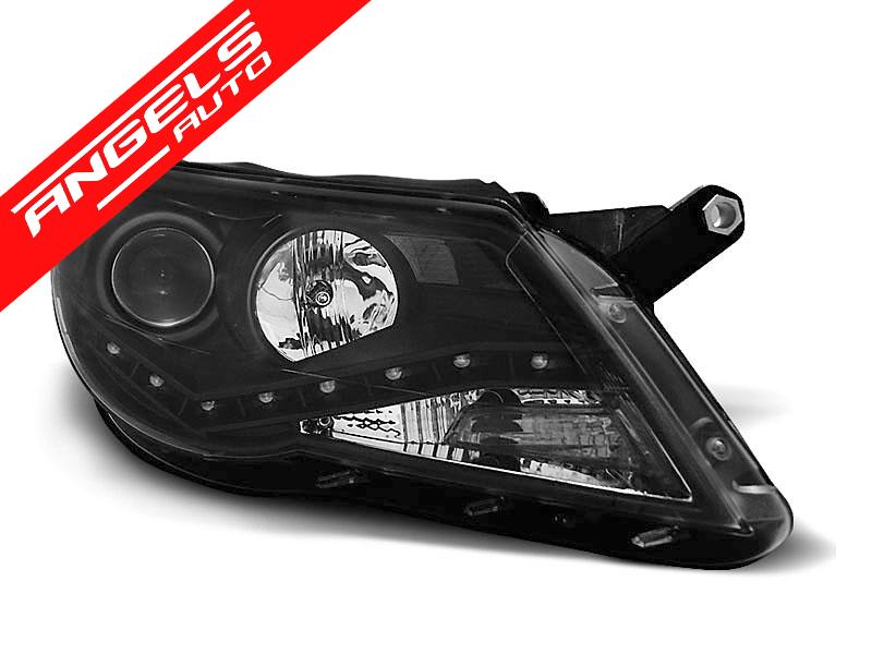 Faruri DAYLIGHT compatibile cu VW Tiguan (10.2007-2011) Negru - imagine 2