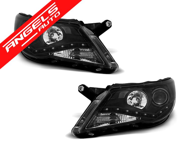 Faruri DAYLIGHT compatibile cu VW Tiguan (10.2007-2011) Negru