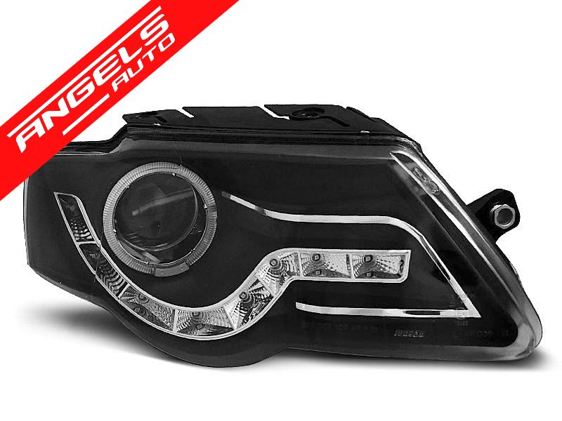 Faruri DAYLIGHT compatibile cu VW PASSAT B6 3C (2005-2010) Negru - imagine 2