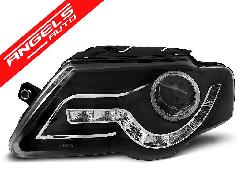 Faruri DAYLIGHT compatibile cu VW PASSAT B6 3C (2005-2010) Negru - imagine 3