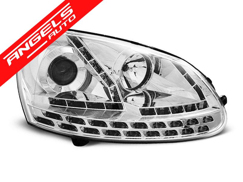Faruri DAYLIGHT compatibile cu VW Golf 5 (2003-2008) Crom - imagine 2