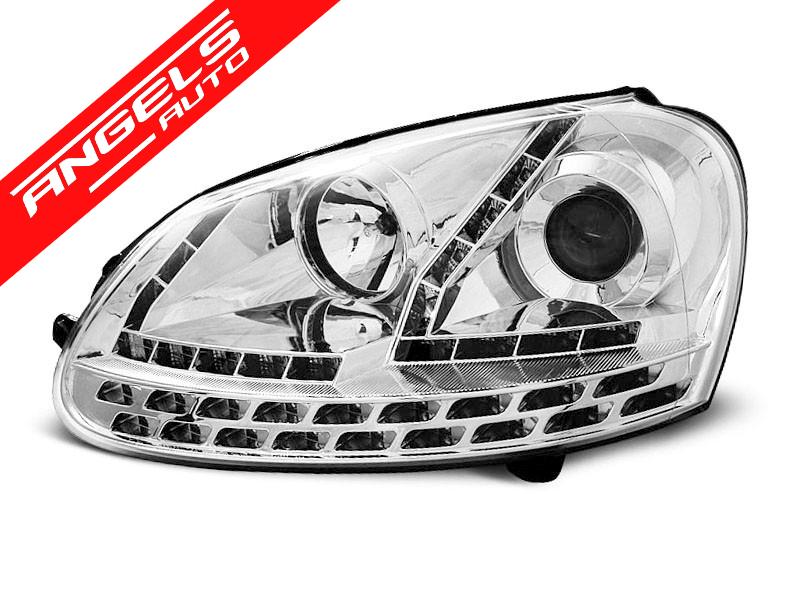 Faruri DAYLIGHT compatibile cu VW Golf 5 (2003-2008) Crom - imagine 3