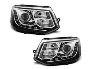 Faruri TRUE DRL compatibile cu VW Transporter T5 (2010-2015) Crom