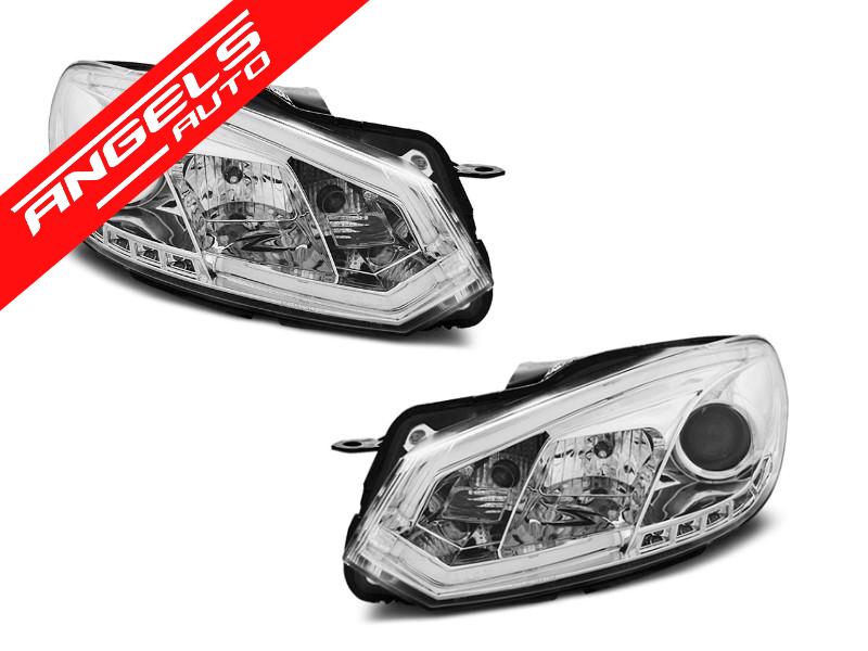 Faruri TUBE LIGHT DRL CHROME potrivite pentru compatibile cu VW compatibile cu Golf 6 10.08-12