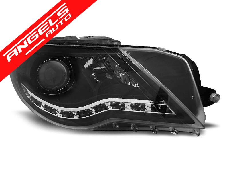 Faruri LED compatibile cu VW Passat CC 2008-2012 Negru - imagine 2