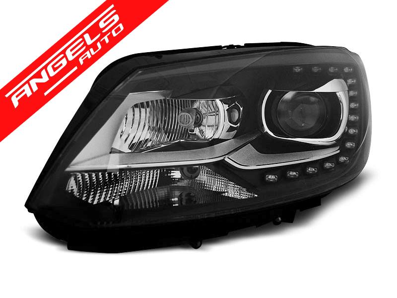 Faruri TRUE DRL Negru potrivite pentru compatibile cu VW TOURAN II 08.10-15 - imagine 3