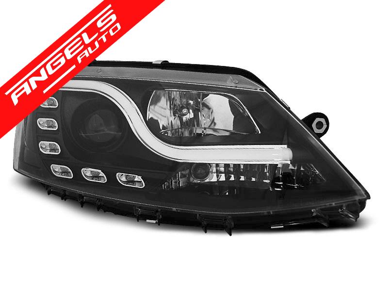 Faruri TUBE LIGHT DRL Negru potrivite pentru compatibile cu VW JETTA VI 1.11-18 - imagine 2