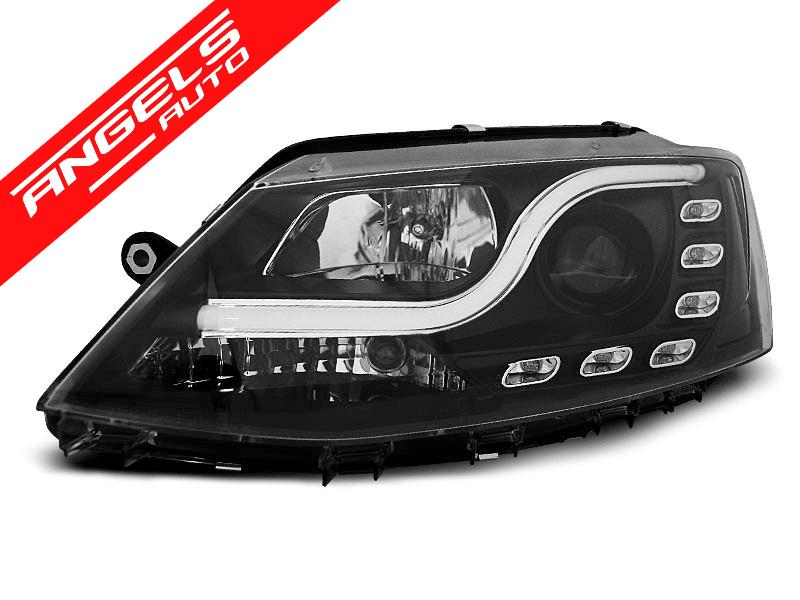 Faruri TUBE LIGHT DRL Negru potrivite pentru compatibile cu VW JETTA VI 1.11-18 - imagine 3