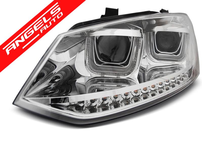 Faruri U-LED LIGHT CHROME potrivite pentru compatibile cu VW POLO 6R 09-03.14 - imagine 3