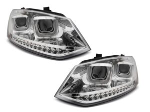 Faruri U-LED LIGHT CHROME potrivite pentru compatibile cu VW POLO 6R 09-03.14
