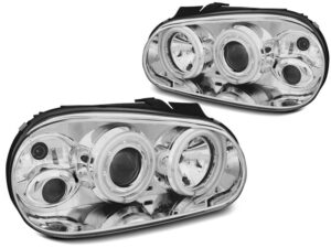 Faruri ANGEL EYES CCFL compatibile cu VW compatibile cu Golf 4 09.97-09.03 CHROME