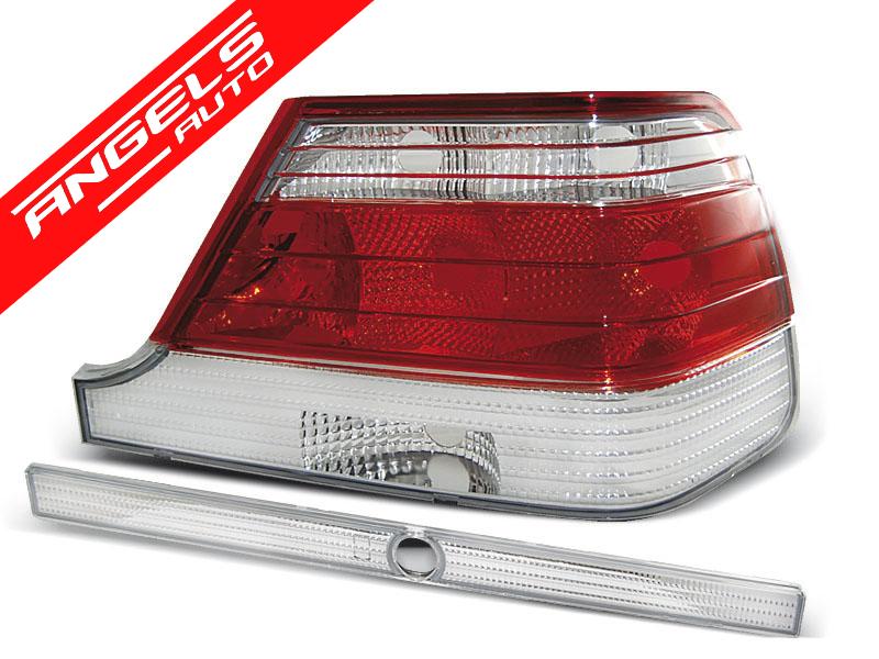 Stopuri compatibile cu Mercedes W140 (1995-1998) Rosu Alb - imagine 2