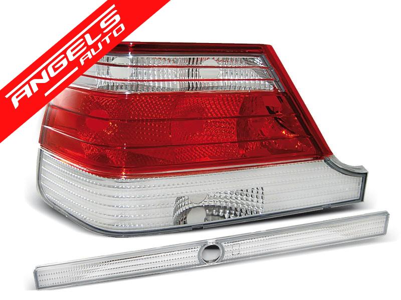 Stopuri compatibile cu Mercedes W140 (1995-1998) Rosu Alb - imagine 3