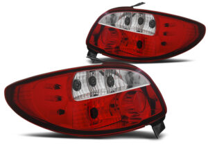 Stopuri compatibile cu PEUGEOT 206 Hatchback 3D 5D (10.1998-up) Rosu-Alb