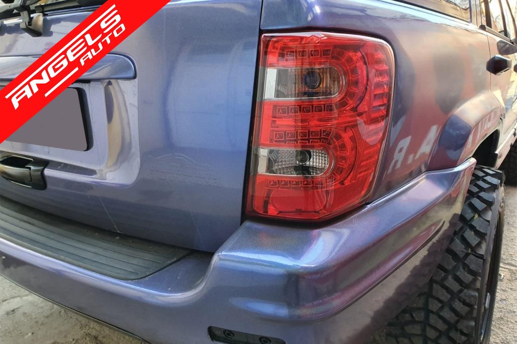 Stopuri LED compatibile cu Jeep Grand Cherokee (1999-2005) Rosu Fumuriu - imagine 4