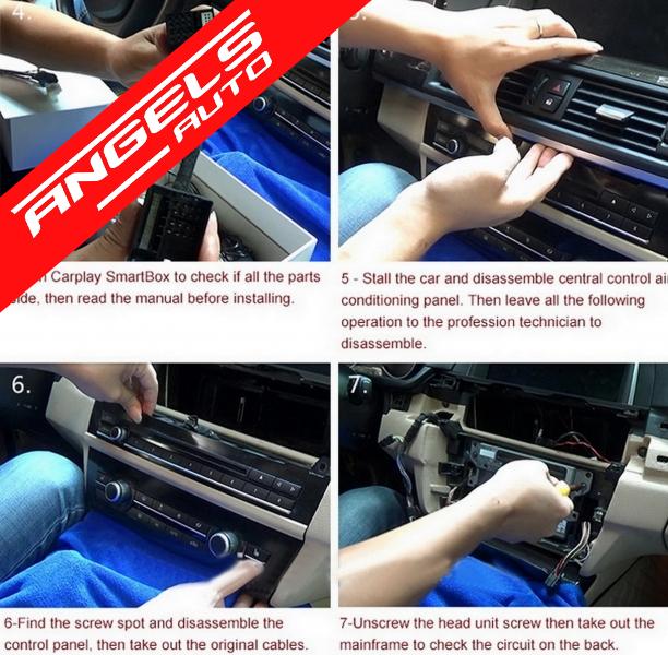 Car Play Auto compatibil cu Smart Box compatibil cu BMW F10 F11 F20 F30 F32 F36 F01 X5 X6 - imagine 7