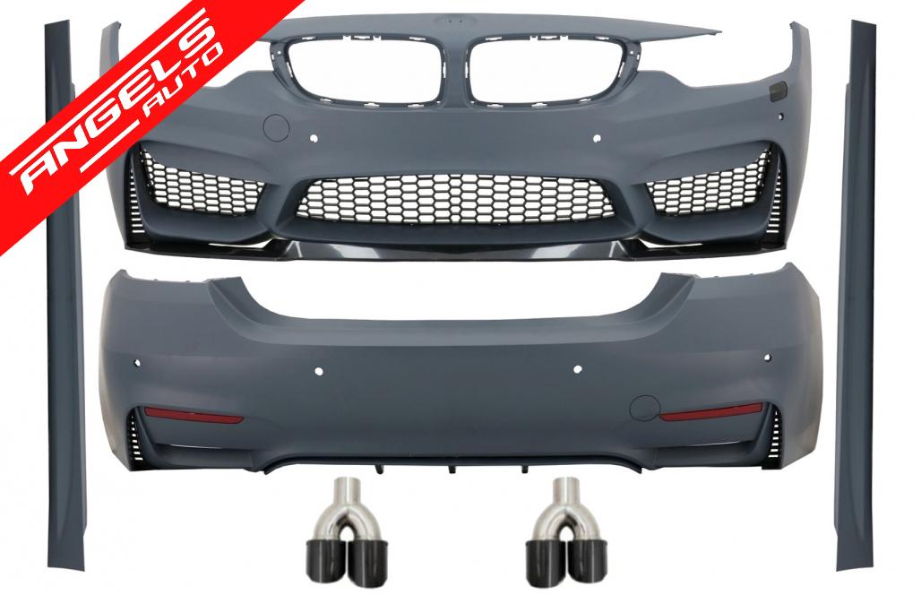 Kit Exterior Full compatibil cu BMW F32 F33 (2013+) M4 Look Tobe Sistem de evacuare