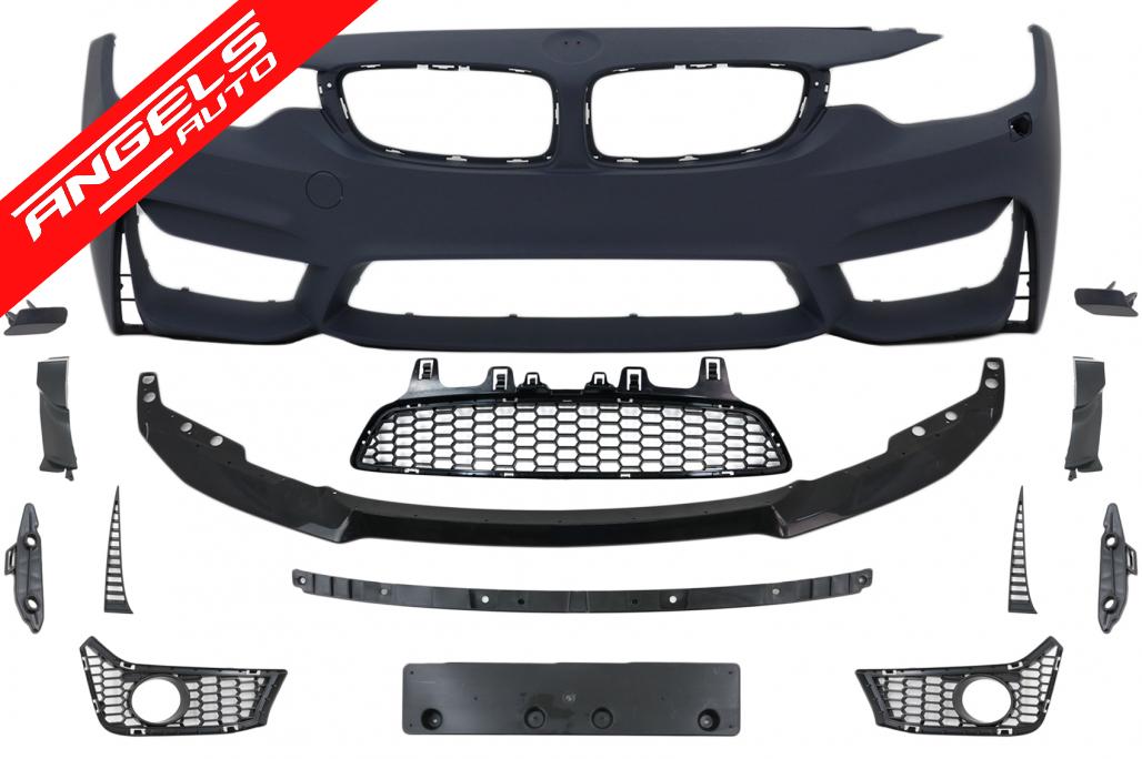 Kit Exterior compatibil cu BMW F32 F33 (2013-2019) M4 Look cu Proiectoare si Grile - imagine 2