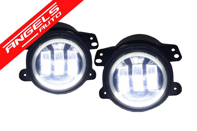 Proiectoare Ceata Full LED CREE Dublu compatibile cu Jeep Wrangler JK (2007-up) - imagine 3