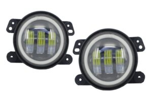 Proiectoare Ceata Full LED CREE Dublu compatibile cu Jeep Wrangler JK (2007-up)
