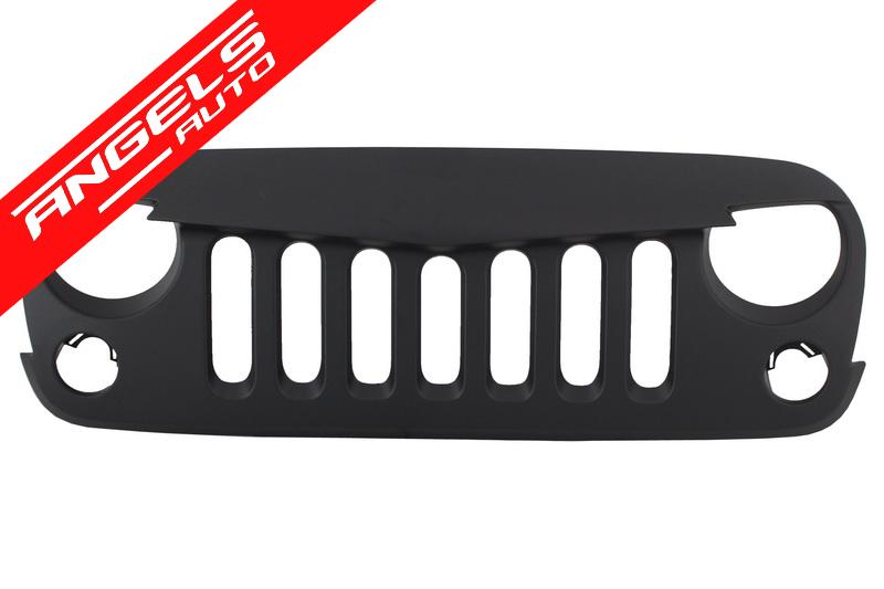 Kit Grila Centrala si Lampi Semnalizare LED compatibil cu Jeep Wrangler(2007+) Look - imagine 2
