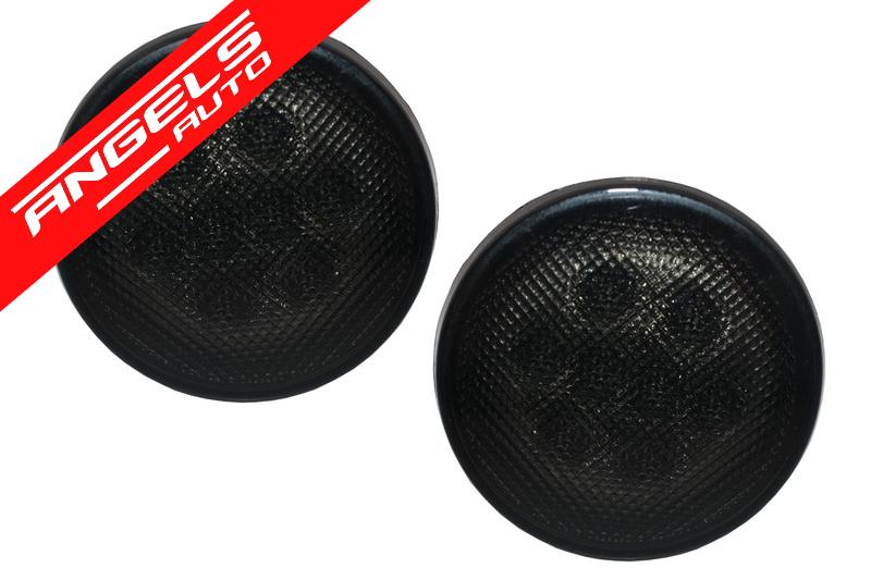 Grila cu Faruri LED CREE Angel Eye si Semnalizari compatibila cu Jeep JK 2007-2017 - imagine 6