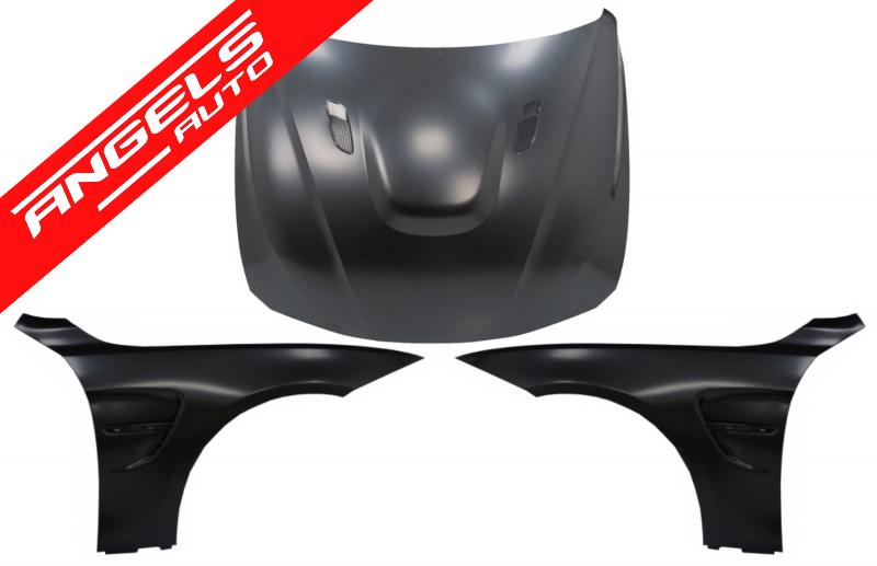 Capota cu Aripi Laterale Negru compatibila cu BMW F32 F33 F36 (2011-2019) M4 GTS Look