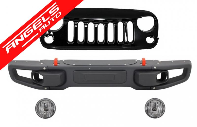 Bara Fata si Grila Centrala compatibile cu Jeep Wrangler / Rubicon JK (2007-up)