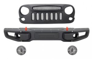 Bara Fata si Grila Centrala compatibile cu Jeep Wrangler / Rubicon JK (2007-up)