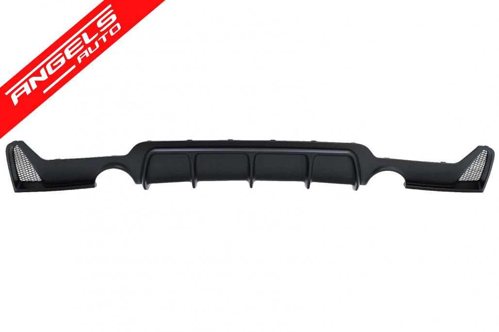 Difuzor Bara Spate Cu Evacuare Dubla compatibil cu BMW F32 F33 F36 (2013-up) Negru