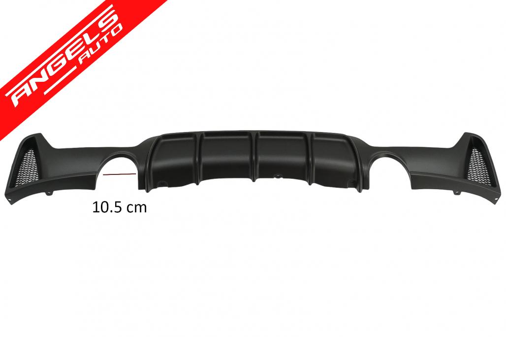 Difuzor Bara Spate Cu Evacuare Dubla compatibil cu BMW F32 F33 F36 (2013-up) Negru - imagine 2