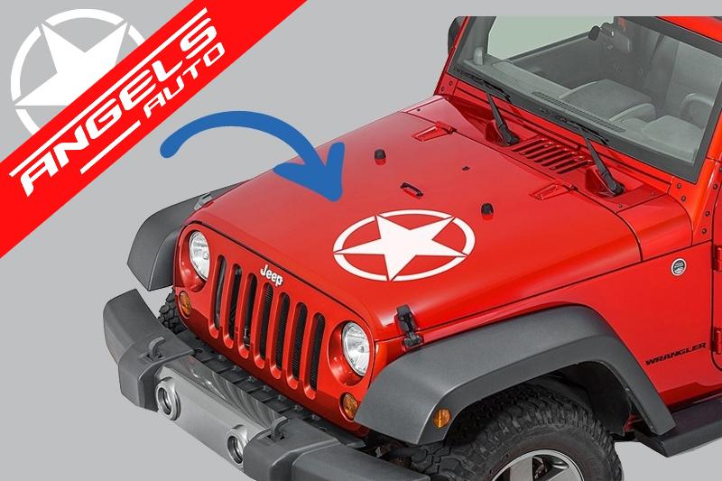 Sticker Stea ALB Universal compatibil cu Jeep, SUV, sau alte Autoturisme - imagine 7