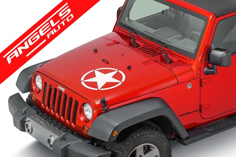 Sticker Stea ALB Universal compatibil cu Jeep, SUV, sau alte Autoturisme - imagine 4