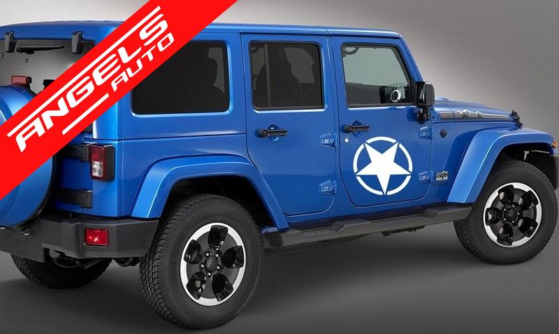 Sticker Stea ALB Universal compatibil cu Jeep, SUV, sau alte Autoturisme - imagine 5