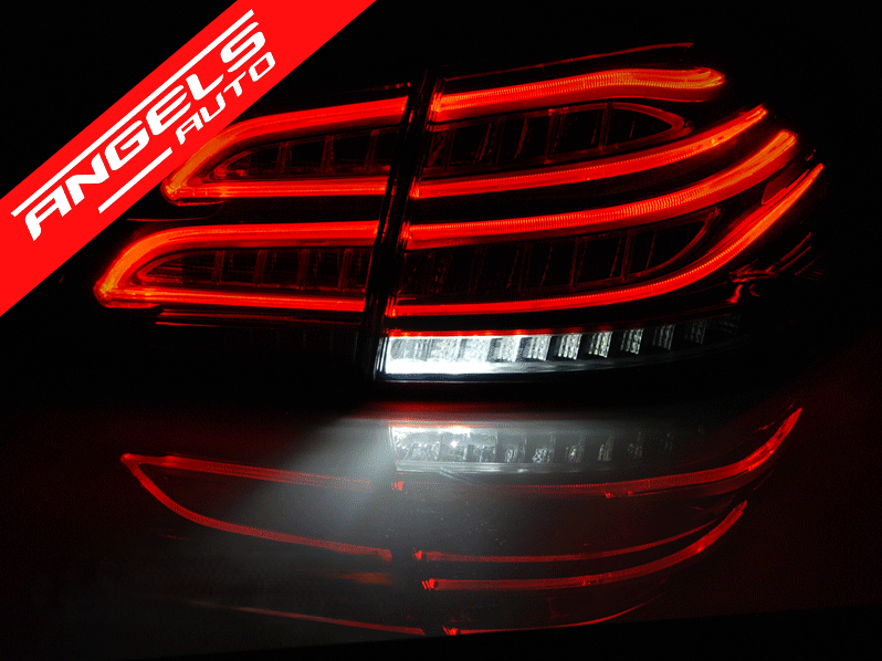 Stopuri LED compatibile cu Mercedes M-Class W166 (2011-2015) Rosu Alb - imagine 4