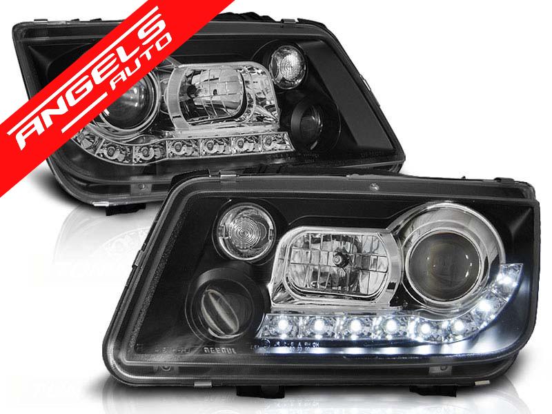 Faruri LED Dayline compatibile cu VW BORA 1998-2005 Black - imagine 2