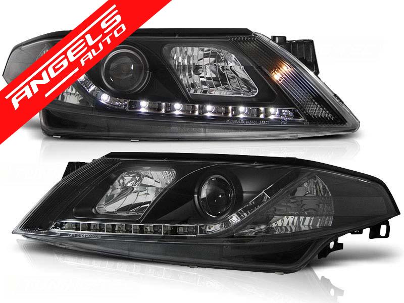 Faruri LED compatibile cu Renault Laguna 2 2001-2005 Negru - imagine 2