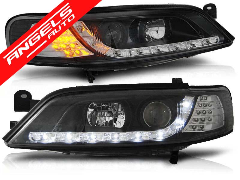 Faruri LED compatibile cu Opel Vectra B 1996-1998 Negru Semnal LED - imagine 2