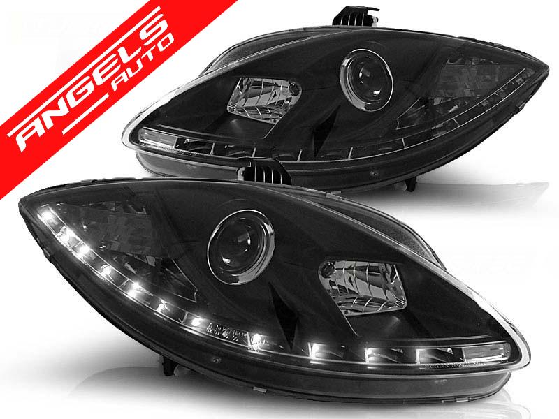 Faruri DAYLIGHT compatibile cu Seat LEON ALTEA 2005-2009 Black - imagine 2
