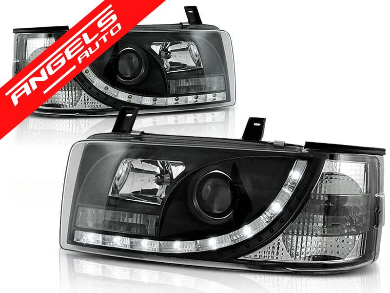 Faruri LED compatibile cu VW T4 1990-2003 TRANSPORTER Black Design - imagine 2