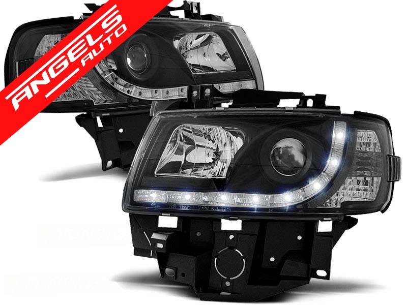 Faruri LED Dayline compatibile cu VW T4 BUS 1996-2003 BUS Black - imagine 2