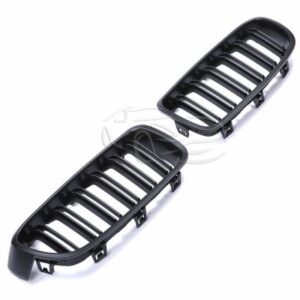Grile Duble Sport compatibile cu BMW  Seria 3 F30 F31 Negru Mat