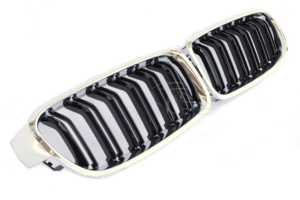 Grile Duble compatibile cu BMW  Seria 3 F30 F31 CROM NEGRU