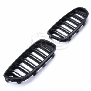 Grile Duble Sport compatibile cu BMW Seria 5 F10 F11 Negru Mat
