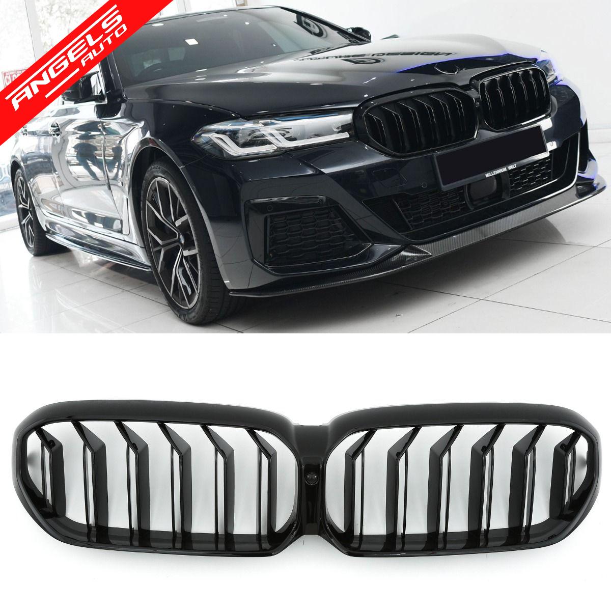 Grile Duble compatibile cu BMW Seria 5 G30 LCI (2019-up) Design Piano Black