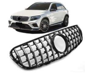 Grila Centrala compatibila cu Mercedes GLC X253 C253 (2015-2018) GT R Panamericana Look Crom
