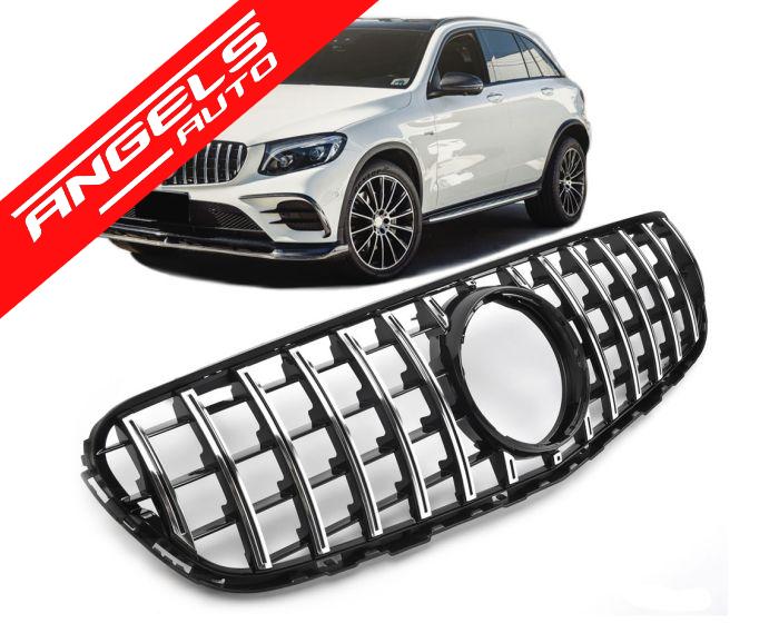 Grila Centrala compatibila cu Mercedes GLC X253 C253 (2015-2018) GT R Panamericana Look Crom