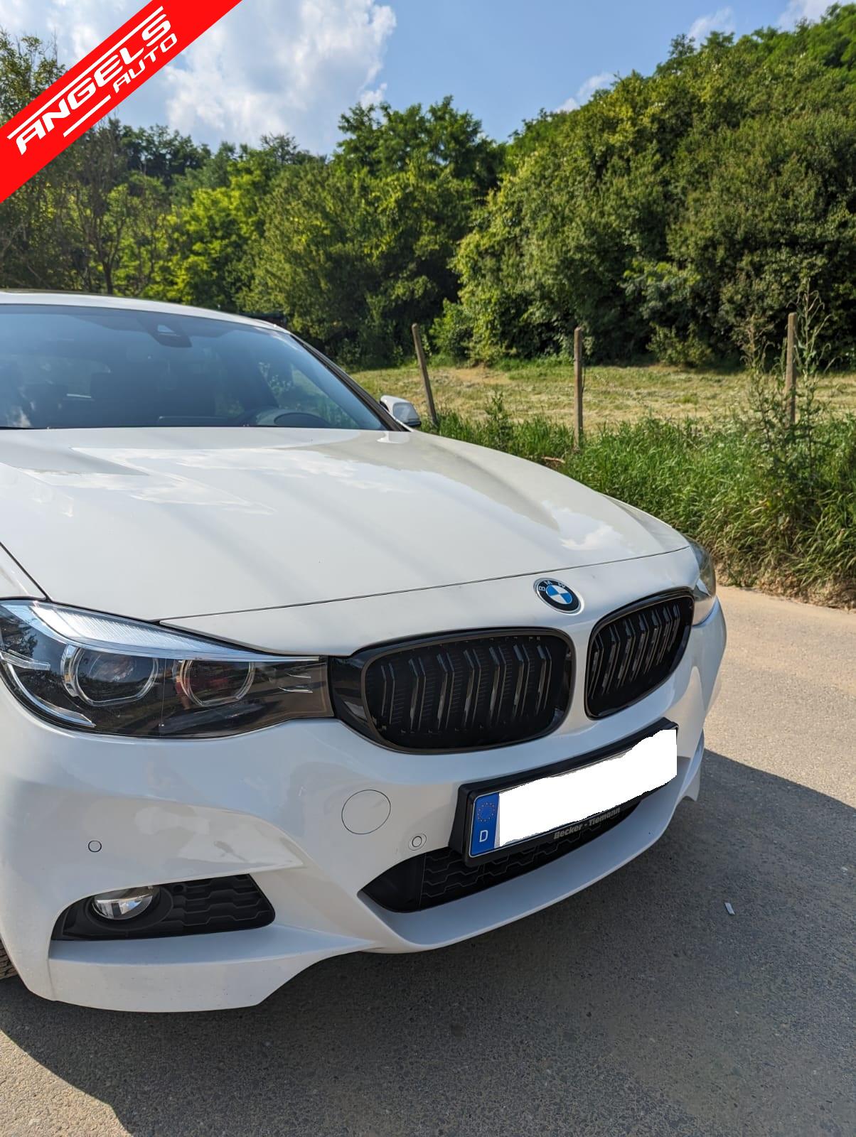 Grile Centrale Duble compatibile cu BMW Seria 3 F34 GT (2013-2020) M Look Piano Black - imagine 8
