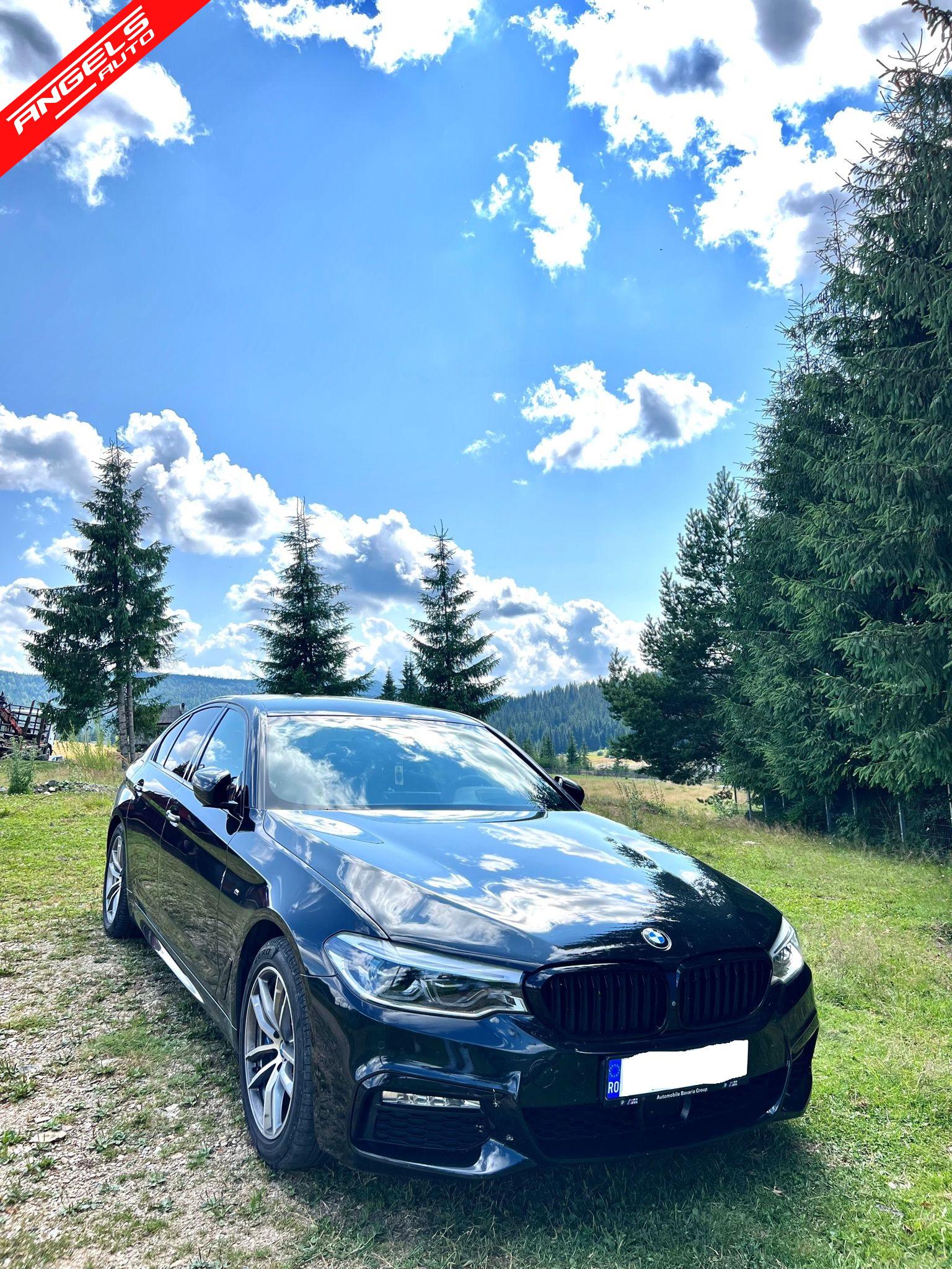 Grile Duble compatibile cu BMW Seria 5 G30 G31 (01.2017-06.2020) Sport Negru Lucios - imagine 2