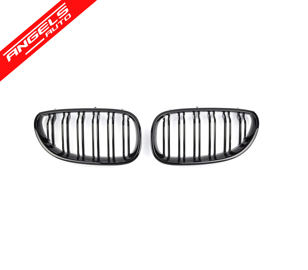 Grile Duble compatibile cu BMW Seria 5 E60 E61 (2003-2009) Design Piano Black